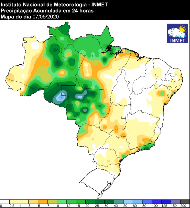 Últimas 24 horas - Inmet - 08//05