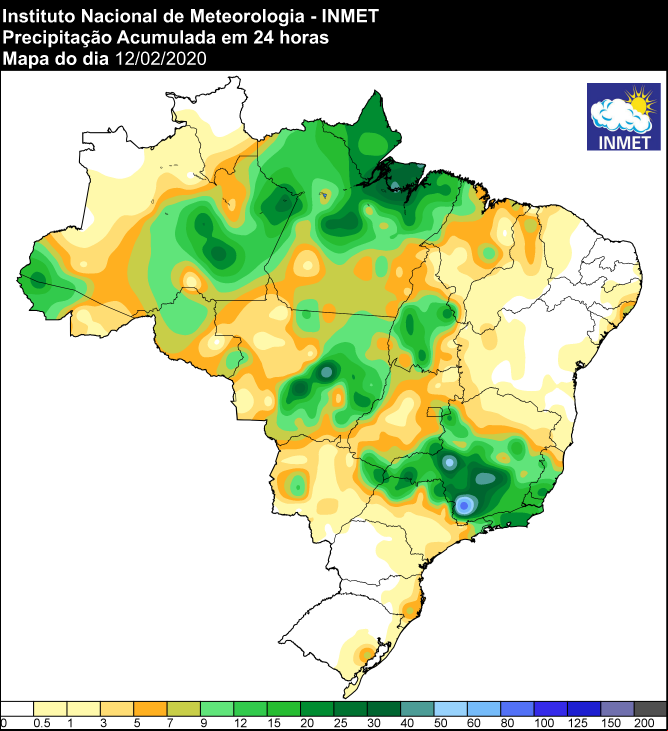 24 horas - Inmet 13/02